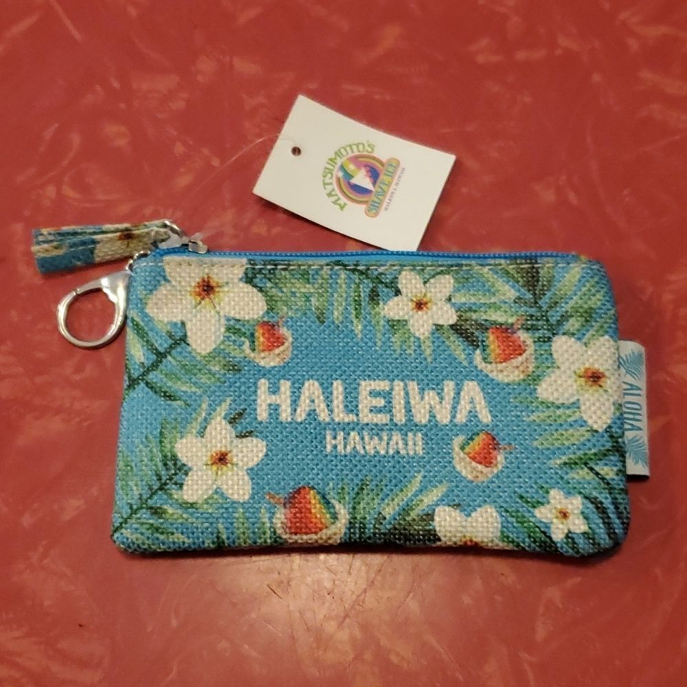 Haleiwa Matsumoto Shave Ice Hawaii Coin Purse NWT